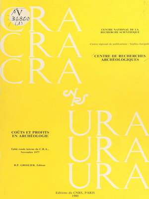 cover image of Coûts et profits en archéologie